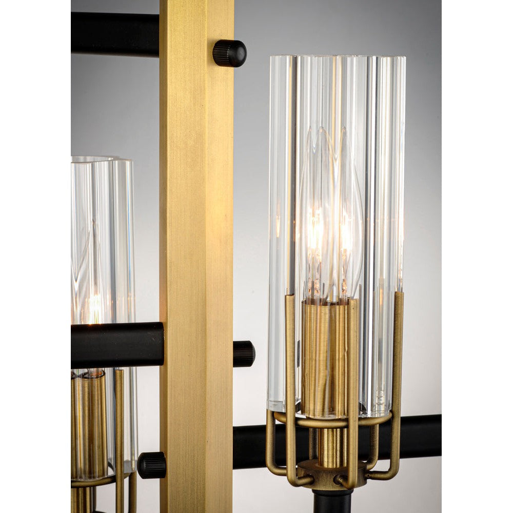 Maxim Lighting FLAMBEAU 16113CLBKAB Pendant Contemporary - Antique Brass