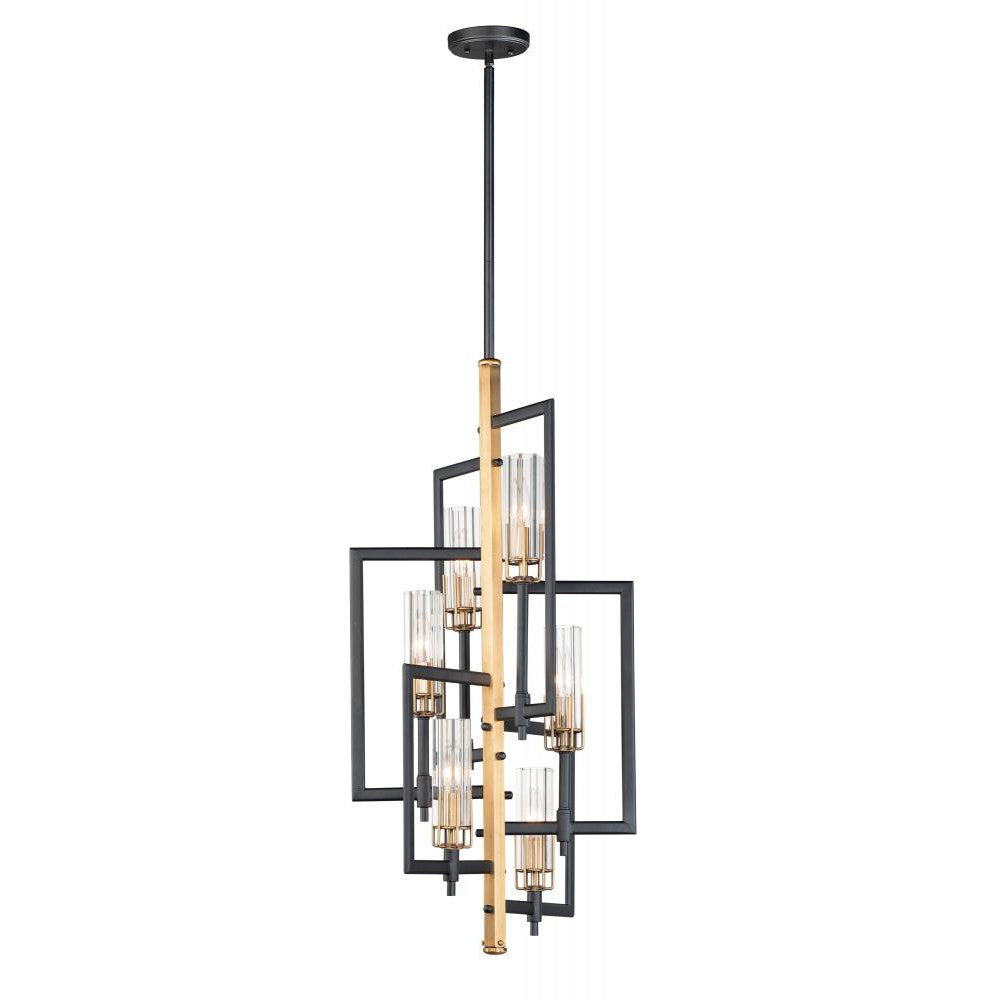 Maxim Lighting FLAMBEAU 16116CLBKAB Chandelier Contemporary - Antique Brass