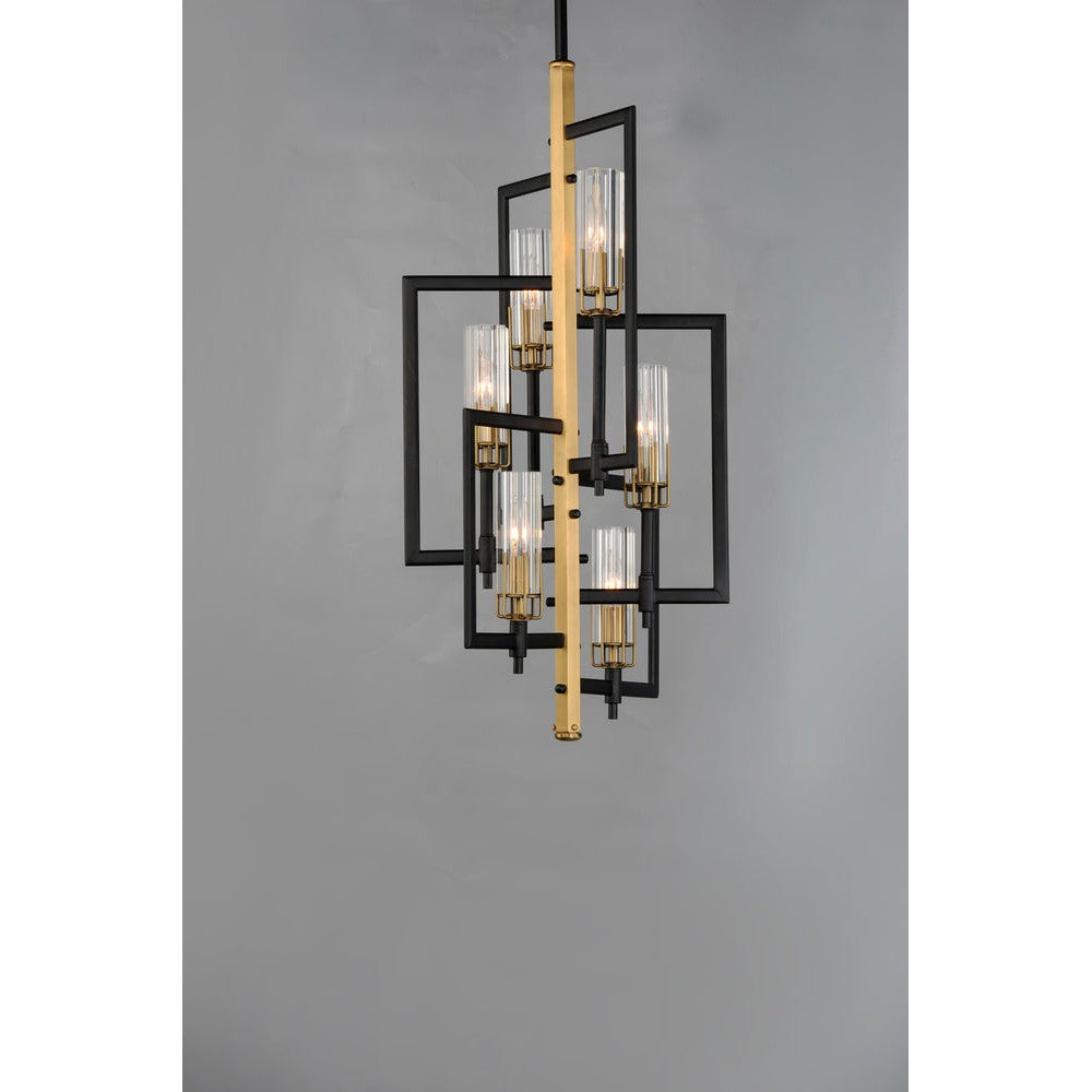 Maxim Lighting FLAMBEAU 16116CLBKAB Chandelier Contemporary - Antique Brass