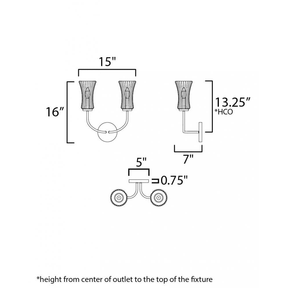 Maxim Lighting CAMELOT 16152CRNAB Sconce - Brass