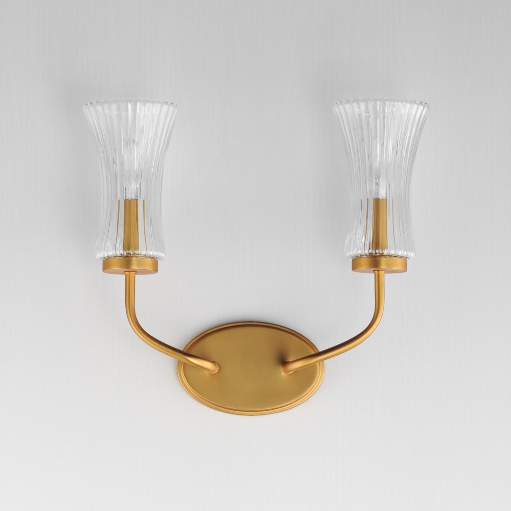 Maxim Lighting CAMELOT 16152CRNAB Sconce - Brass