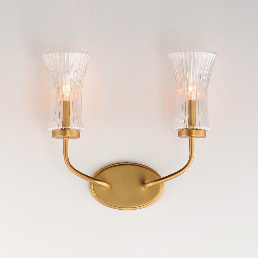 Maxim Lighting CAMELOT 16152CRNAB Sconce - Brass