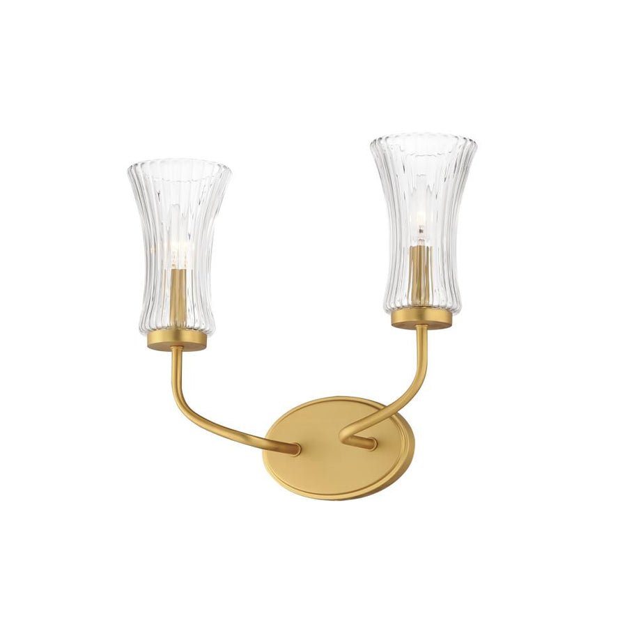 Maxim Lighting 16152CRNAB Camelot 15 Wall Sconce - Natural Aged Brass