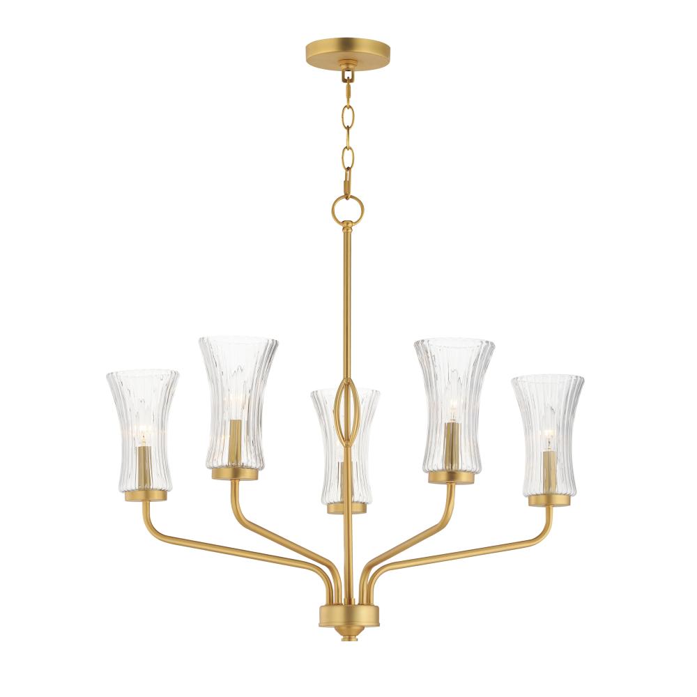 Maxim Lighting CAMELOT 16155CRNAB Chandelier - Brass