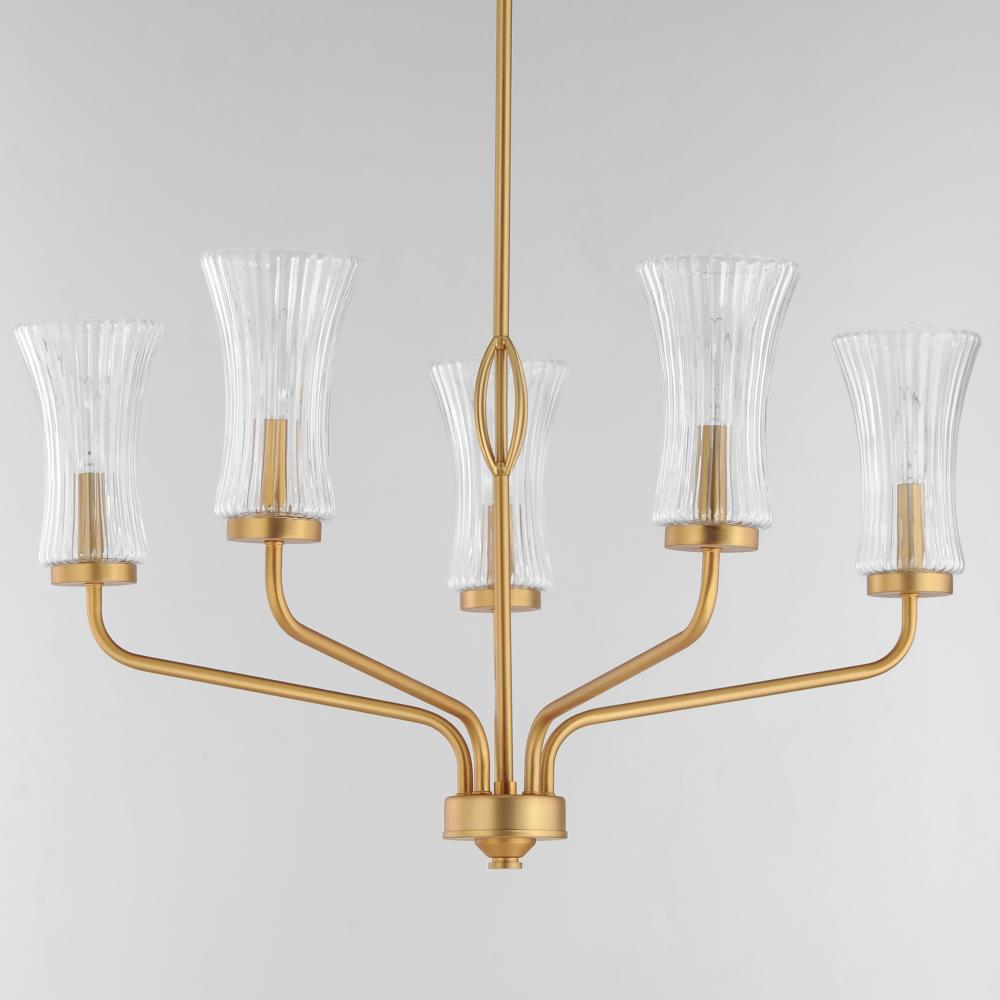 Maxim Lighting CAMELOT 16155CRNAB Chandelier - Brass