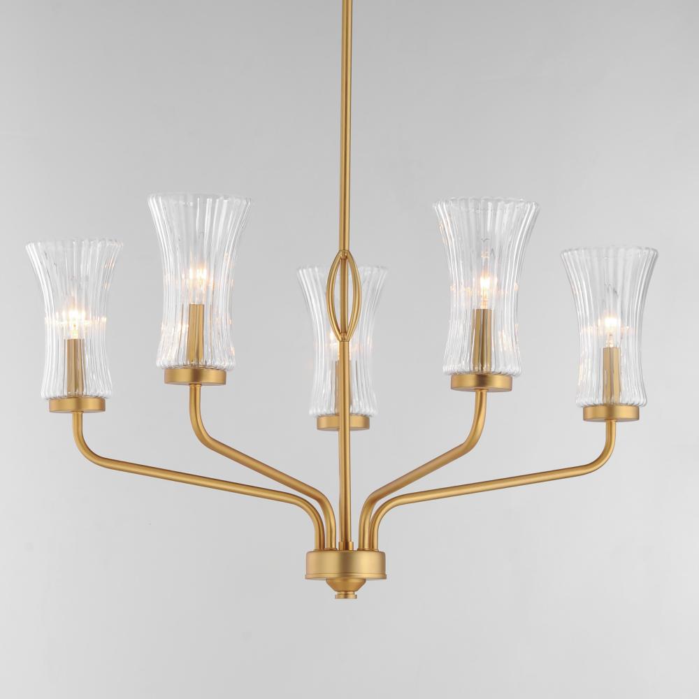 Maxim Lighting CAMELOT 16155CRNAB Chandelier - Brass