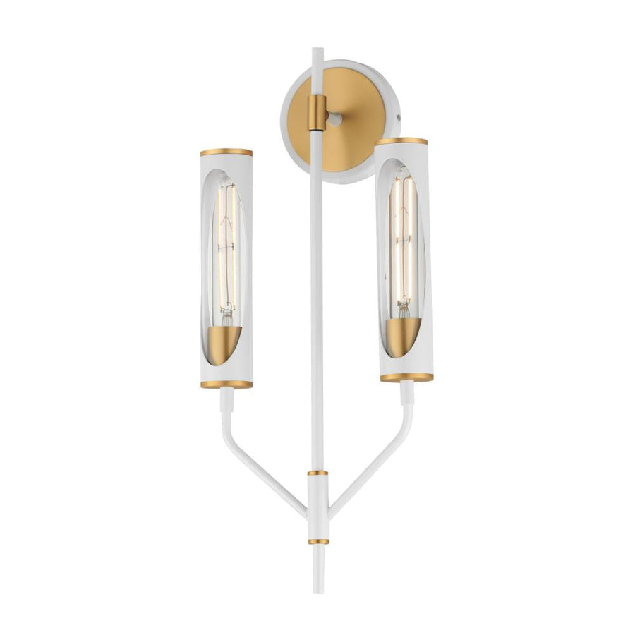 Maxim Lighting 16170CLLFGNAB Regent 10 Wall Sconce - Light French Gray / Natural Aged Brass