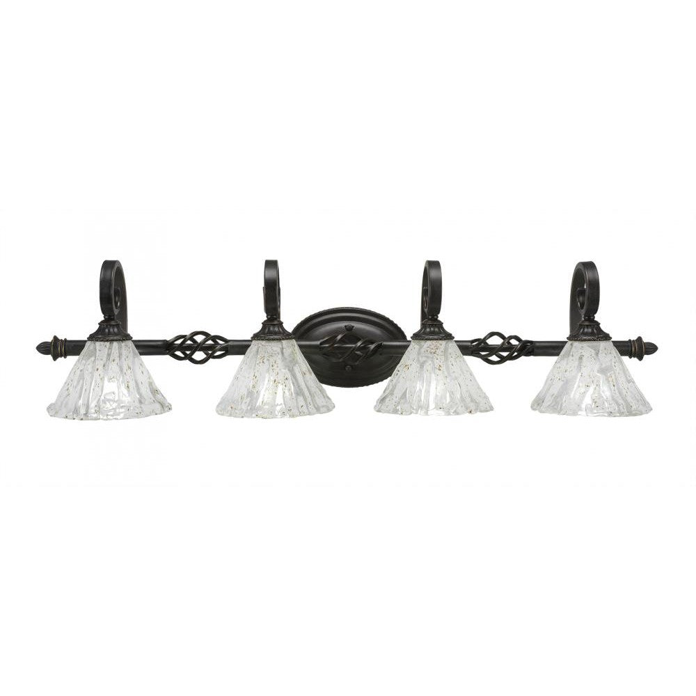 Toltec Company 164-DG-7195 Bathroom Fixture Art Glass - Black