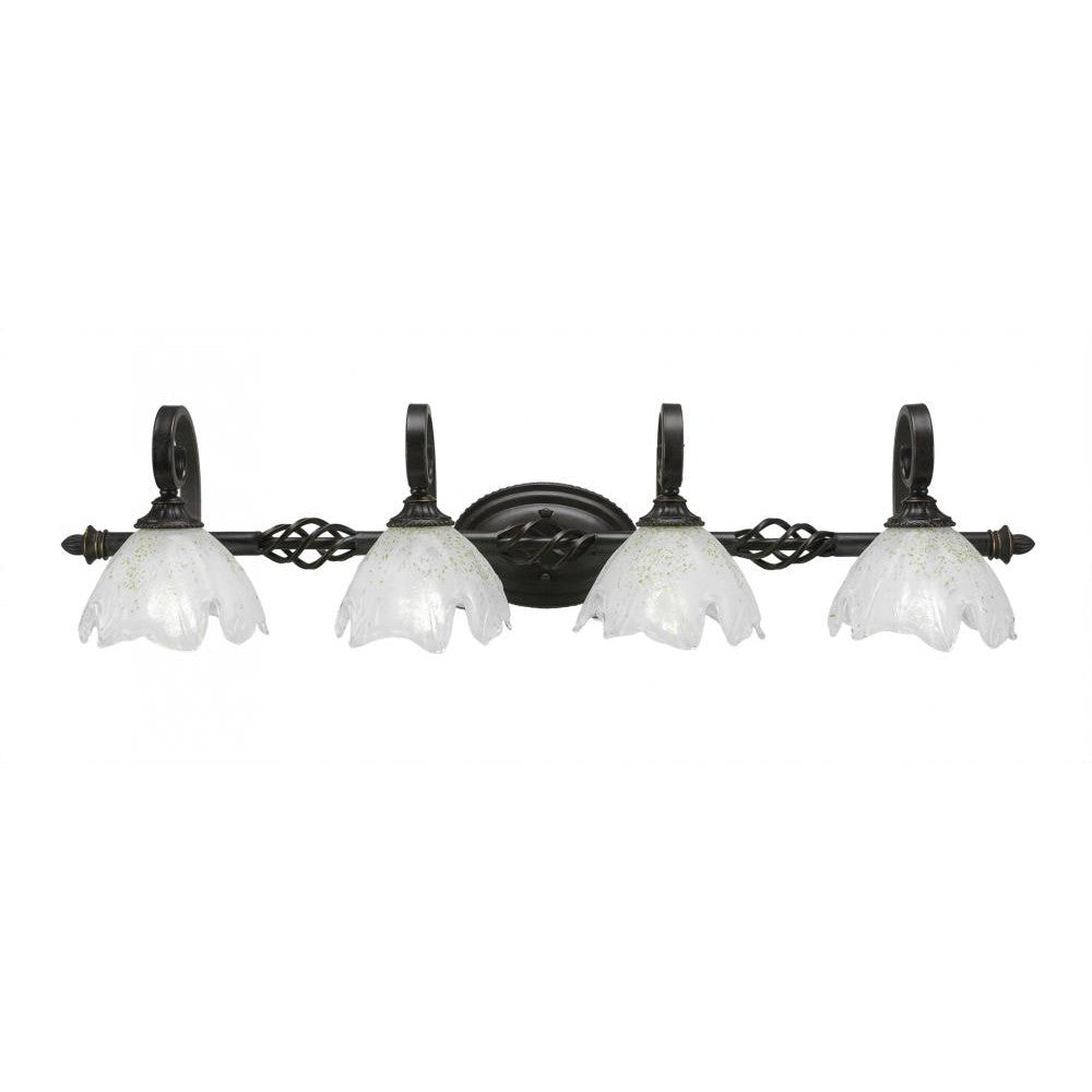 Toltec Company 164-DG-755 Bathroom Fixture Art Glass - Black