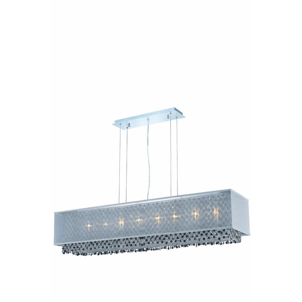 Elegant Lighting MODA 1691D48C-CL03/SS Pendant Contemporary - Chrome