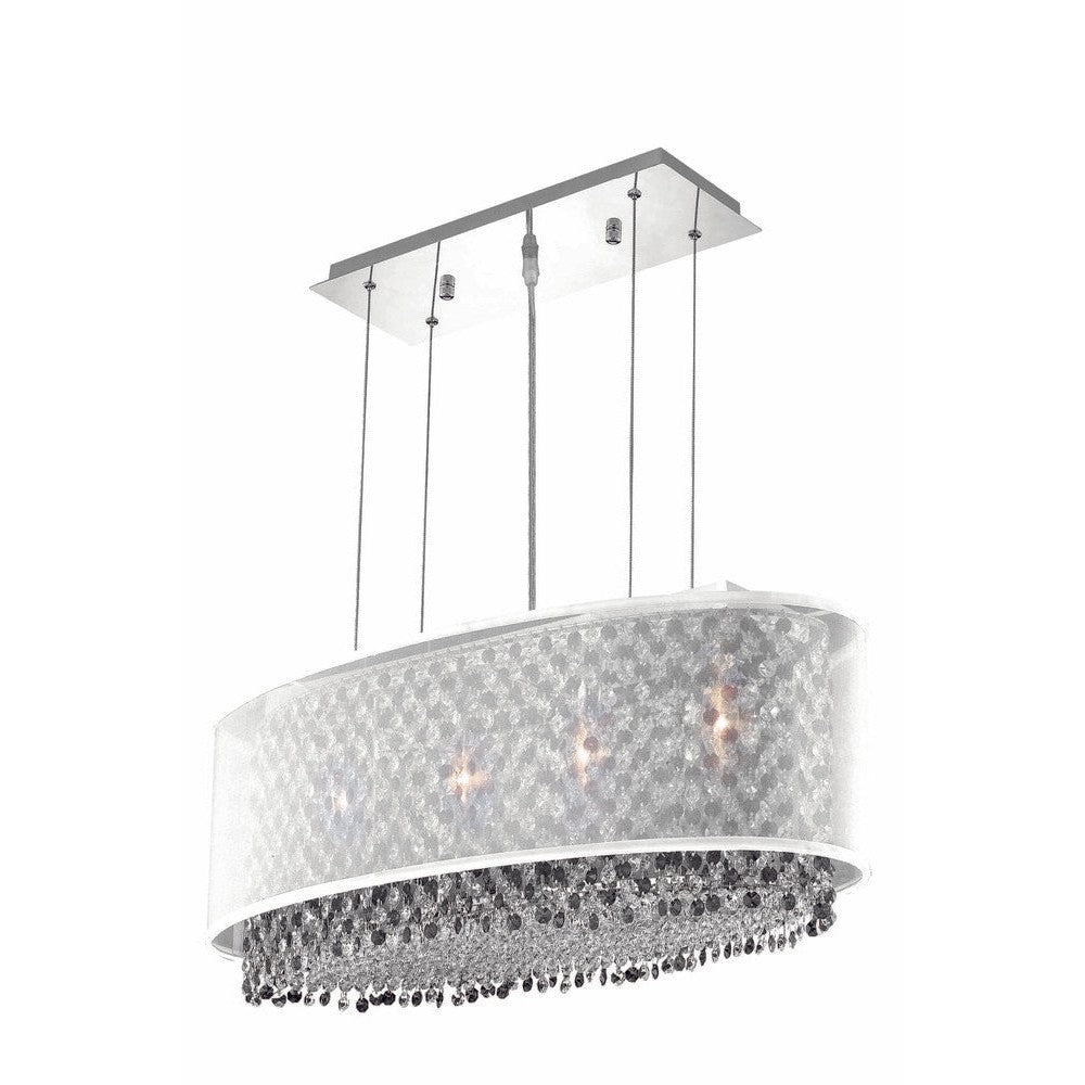 Elegant Lighting MODA 1692D29C-CL03/RC Pendant Contemporary - Chrome