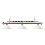 3 Light Billiard Table Light -Matte Opal