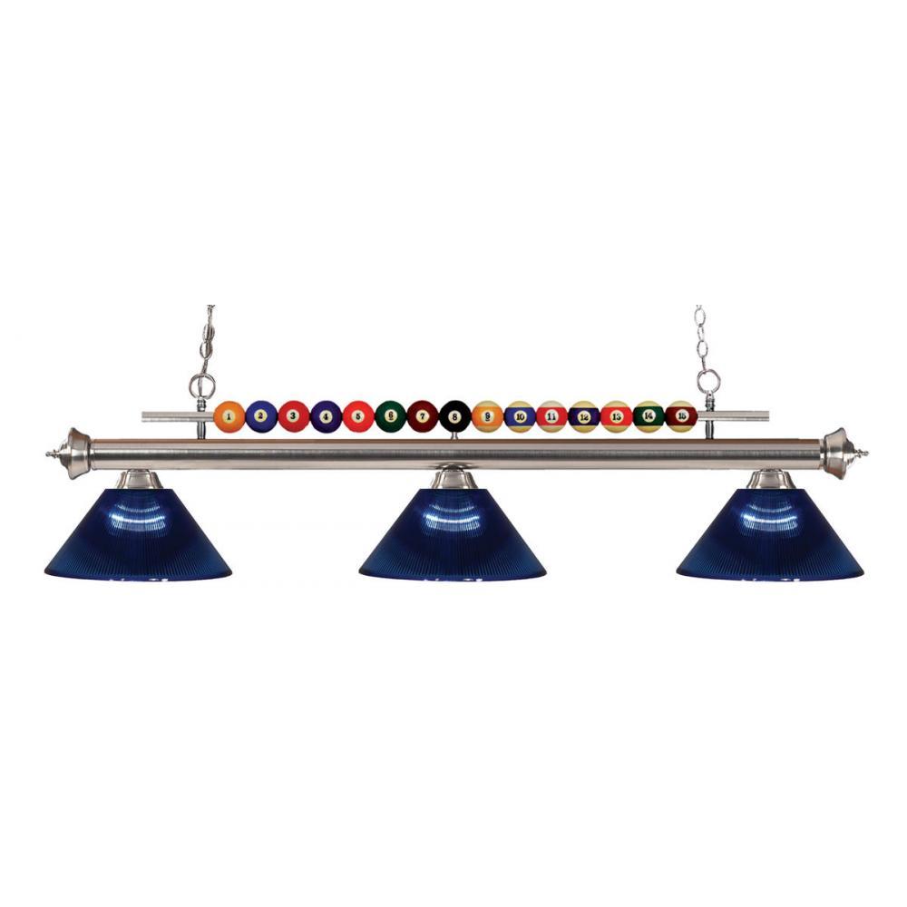 3 Light Billiard Table Light -Dark Blue