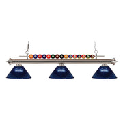 3 Light Billiard Table Light -Dark Blue