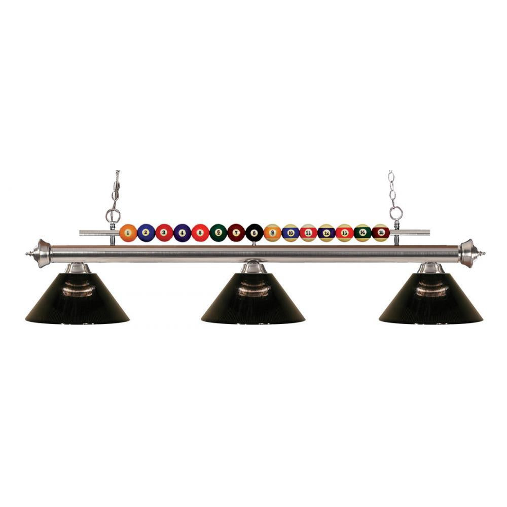 3 Light Billiard Table Light -Smoke