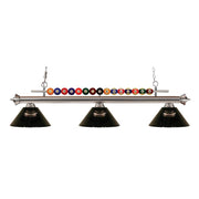3 Light Billiard Table Light -Smoke