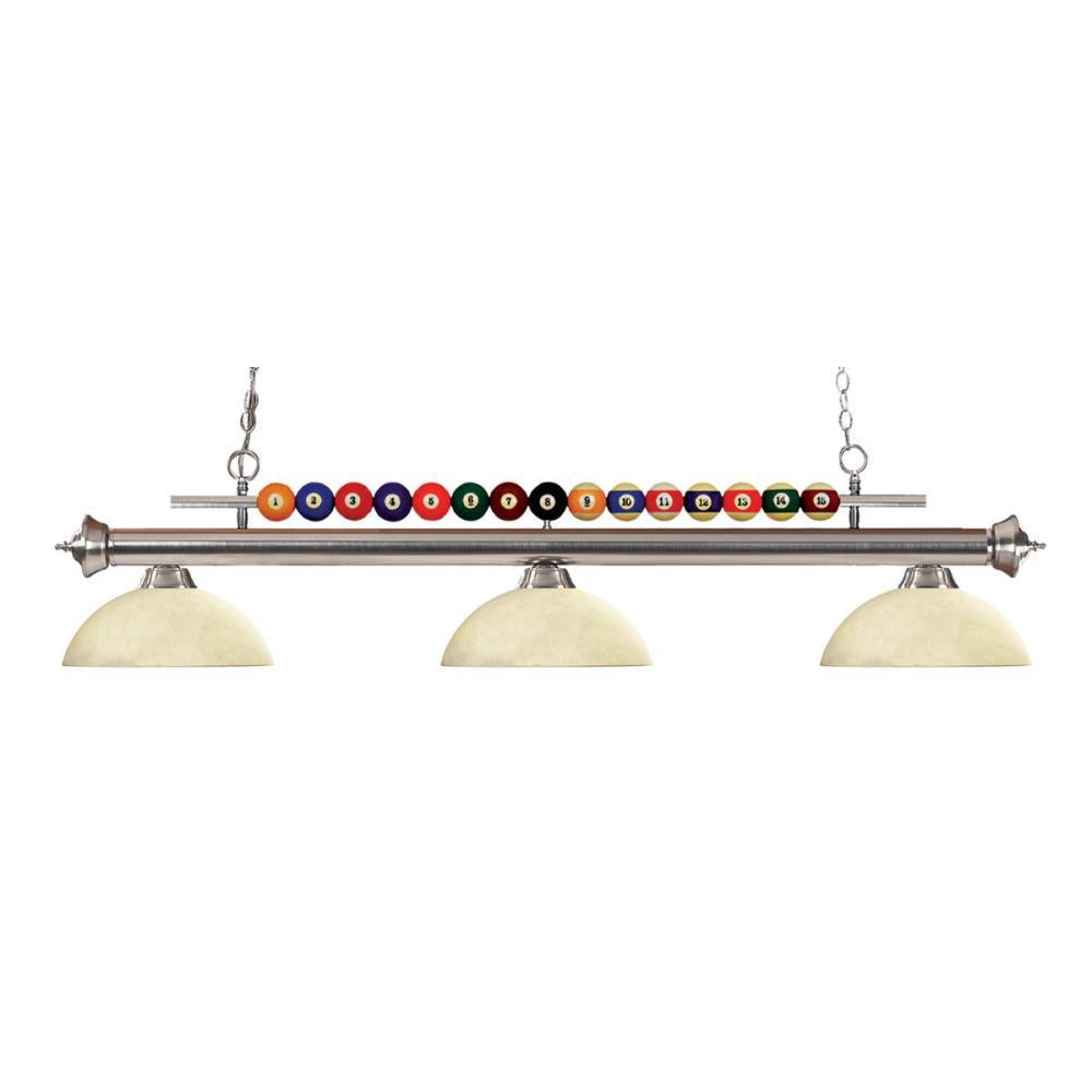3 Light Billiard Table Light -Golden Mottle