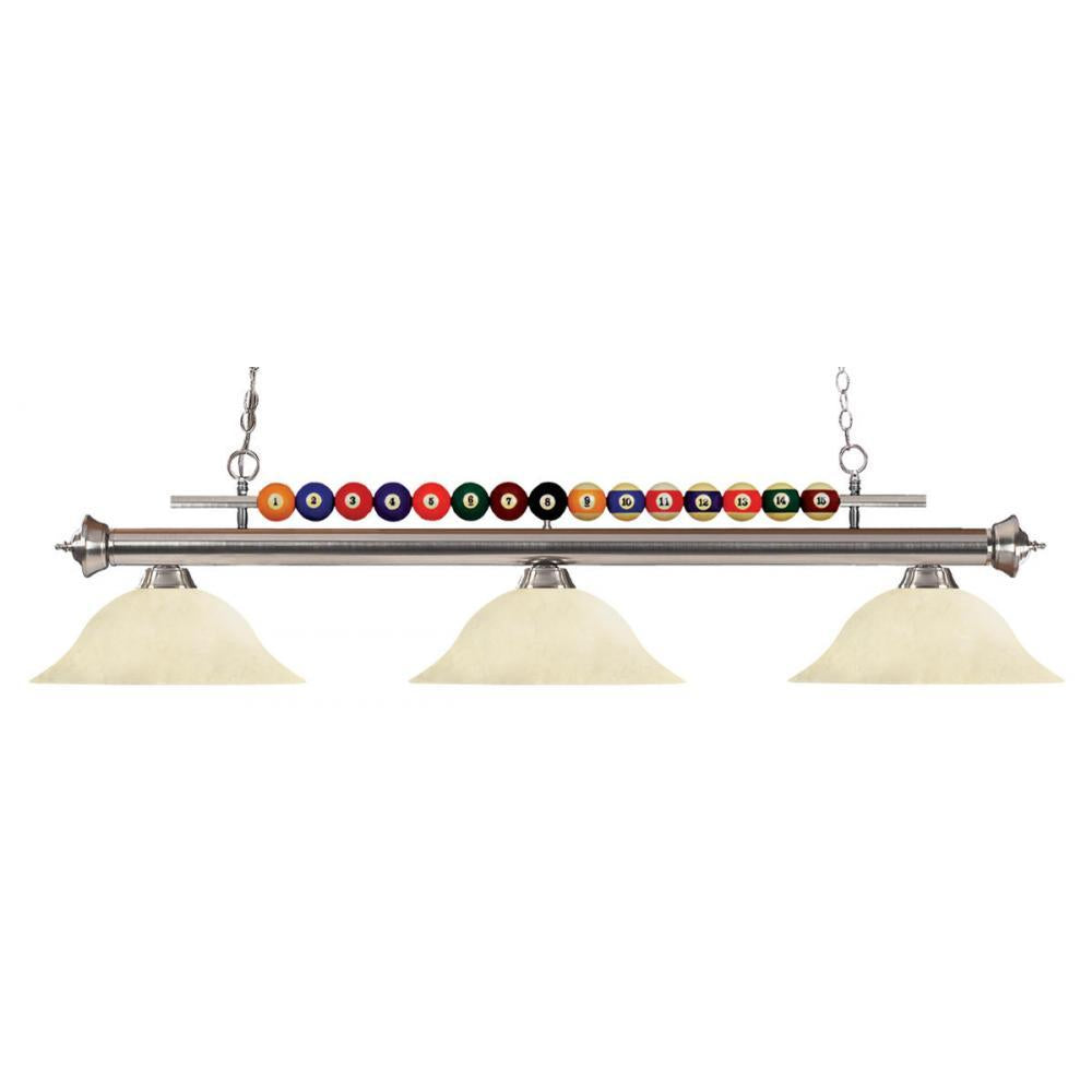 3 Light Billiard Table Light -Golden Mottle