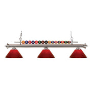 3 Light Billiard Table Light -Red