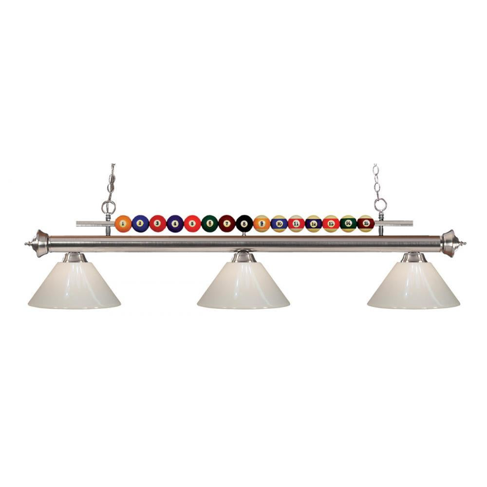 3 Light Billiard Table Light -White