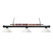 3 Light Billiard Table Light -Matte Opal