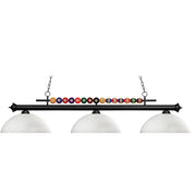 3 Light Billiard Table Light -Matte Opal