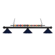 3 Light Billiard Table Light -Navy Blue
