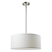 3 Light Pendant-White Linen