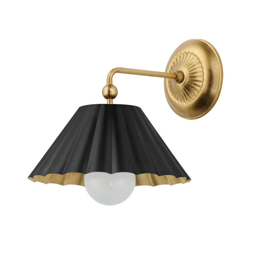 Maxim Lighting 18051BKGL Primrose 10 Wall Sconce - Black / Gold Leaf