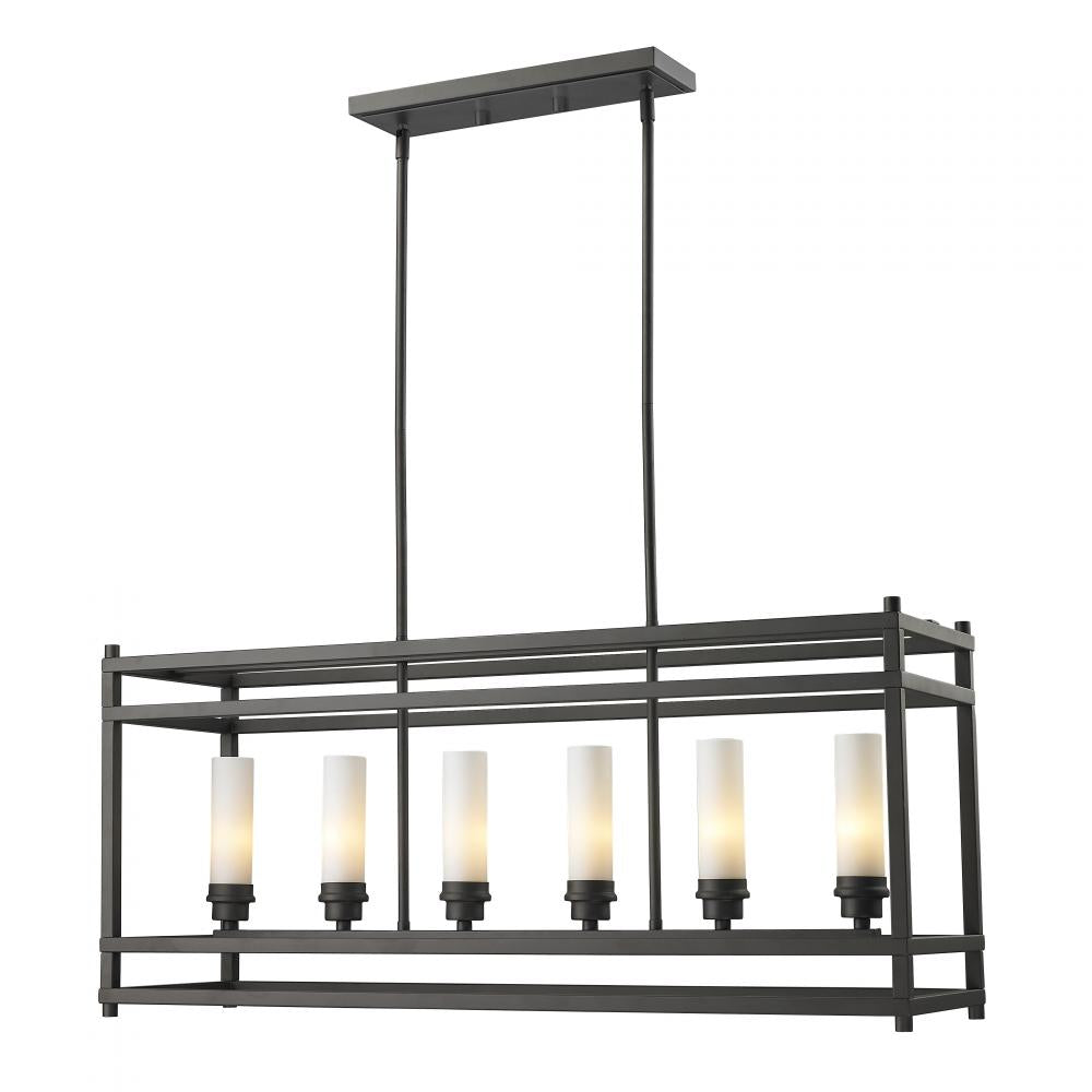 Z-Lite Lighting 181-6 Linear Chandelier Contemporary - Bronze