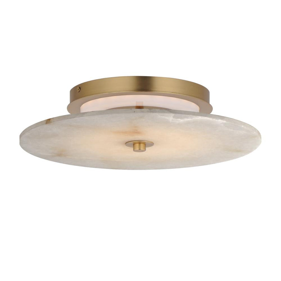 Maxim Lighting 18202WANAB Quarry 15 Inch Semi Flush Mount Light – Natural Aged Brass
