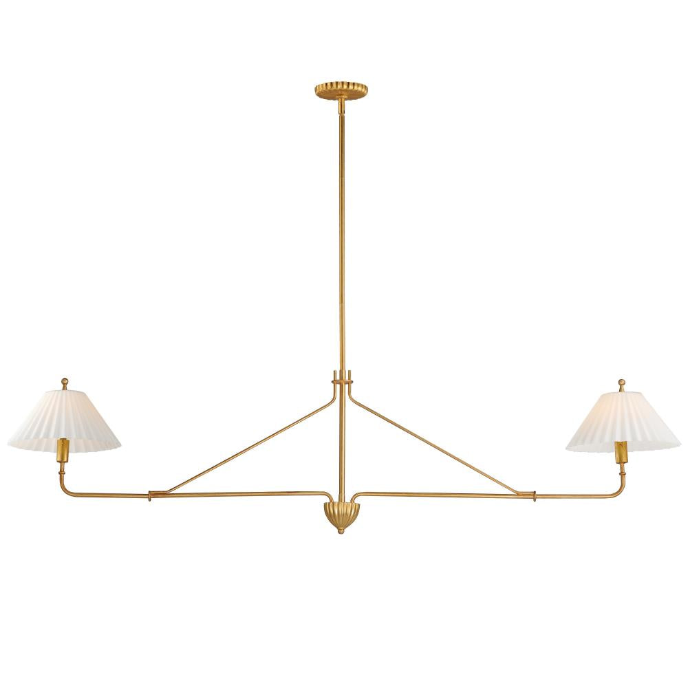 Kismet 60.25 Inch Linear Pendant – Gold Leaf