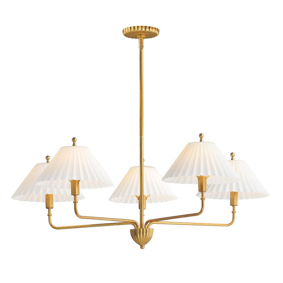 Kismet 37.25 Inch Semi Flush Mount Light – Gold Leaf
