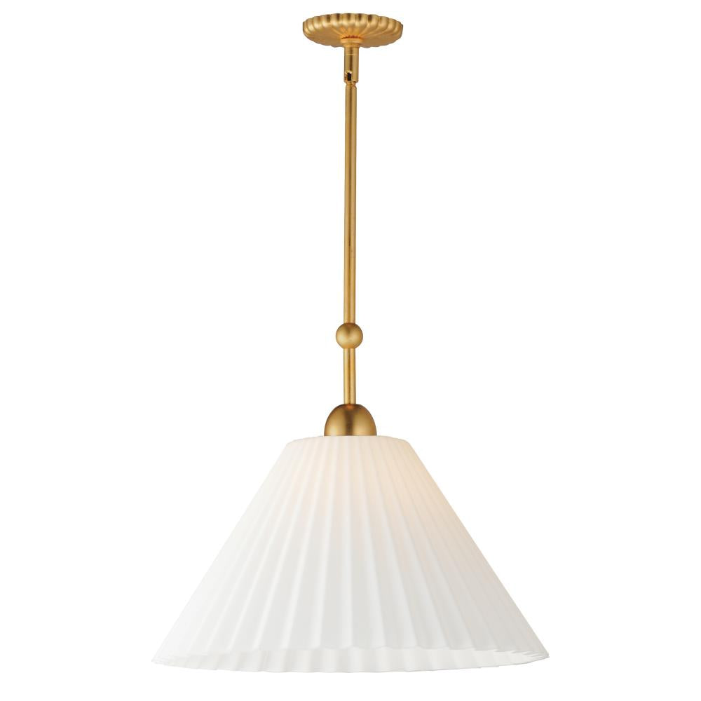 Kismet 20 Inch Semi Flush Mount Light – Gold Leaf