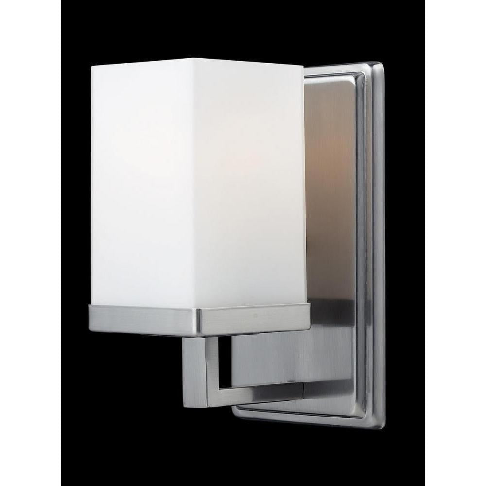 1 Light Wall Sconce-Matte Opal