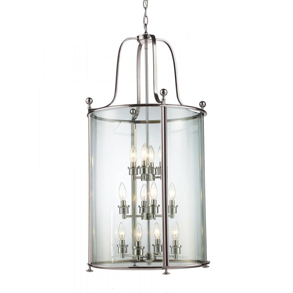 12 Light Chandelier-Clear and