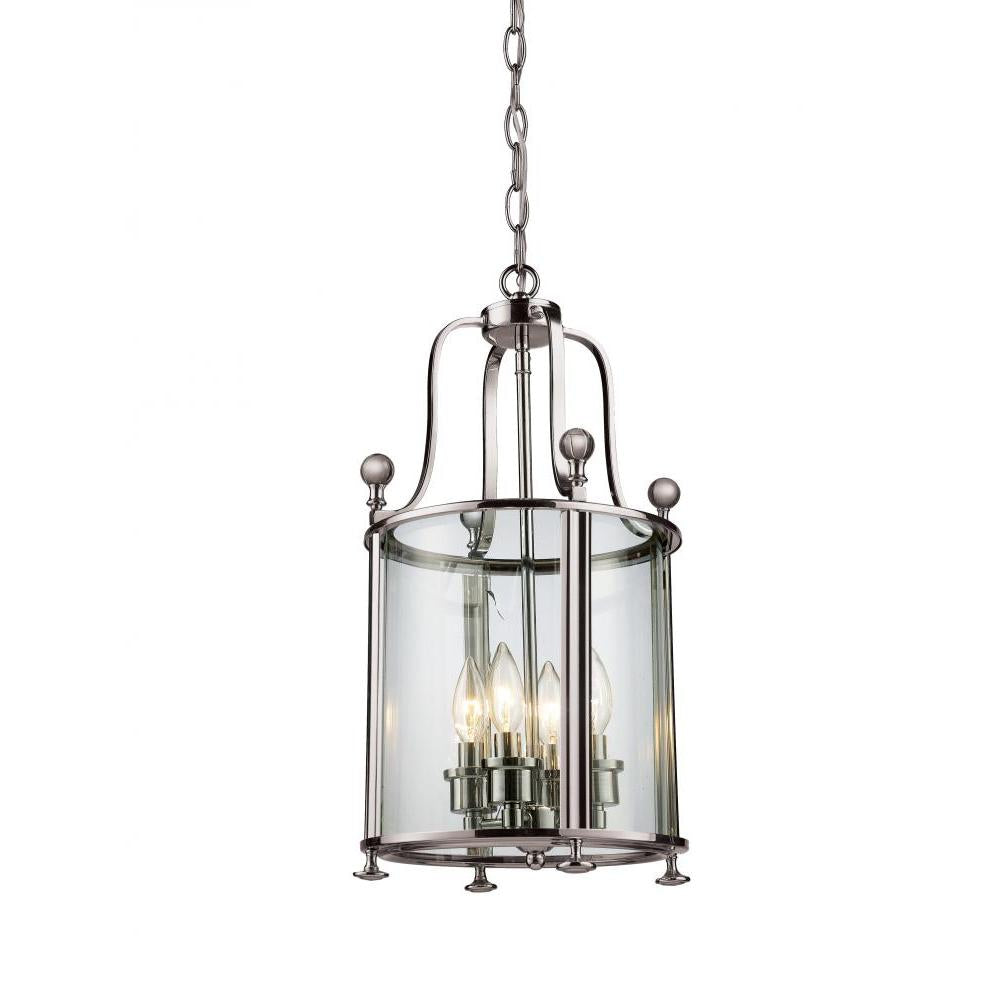 4 Light Pendant-Clear and