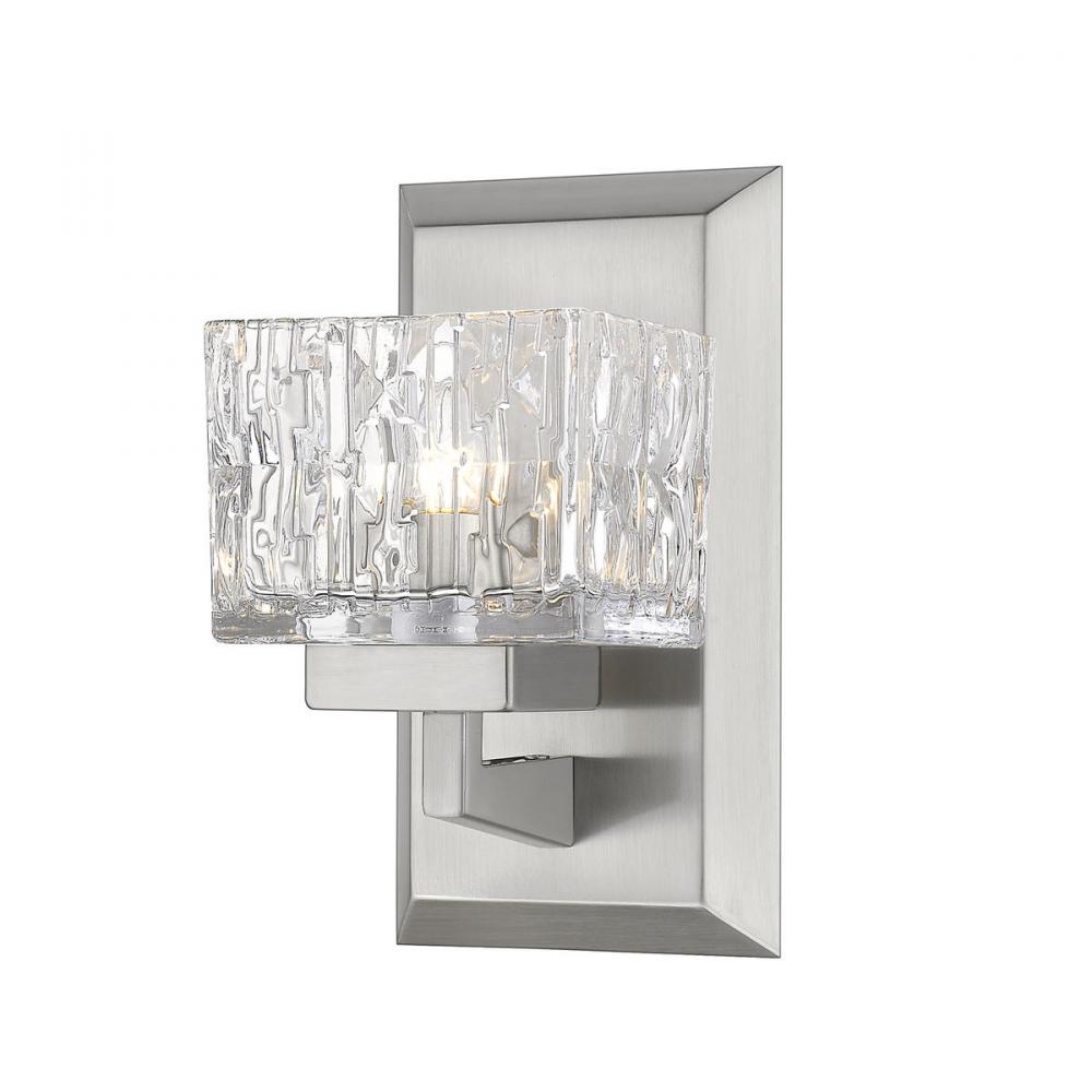 1 Light Wall Sconce-Clear