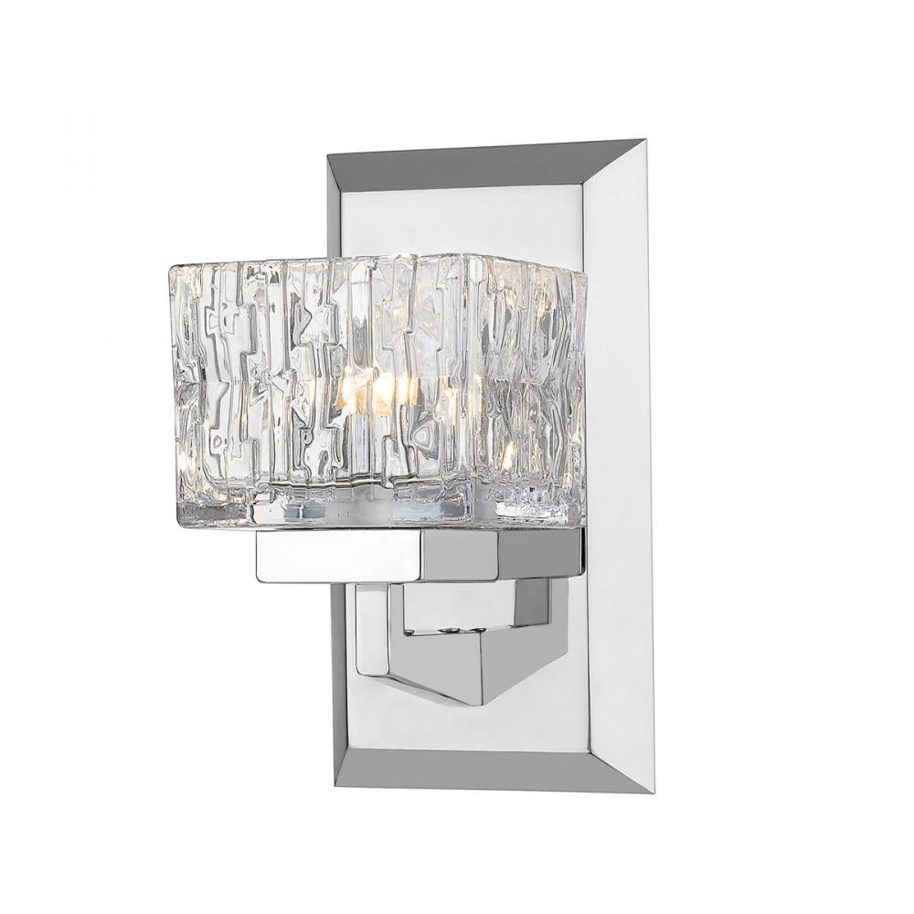 1 Light Wall Sconce-Clear