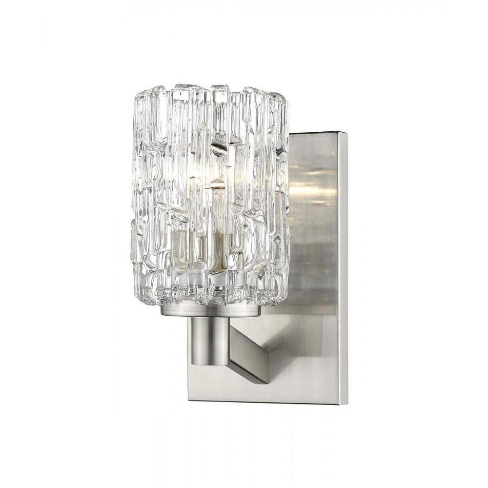 1 Light Wall Sconce-Clear
