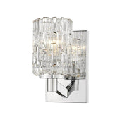 1 Light Wall Sconce-Clear