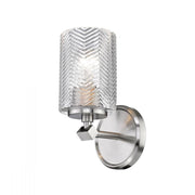 1 Light Wall Sconce-Clear