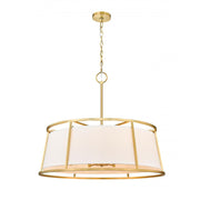 8 Light Chandelier-White