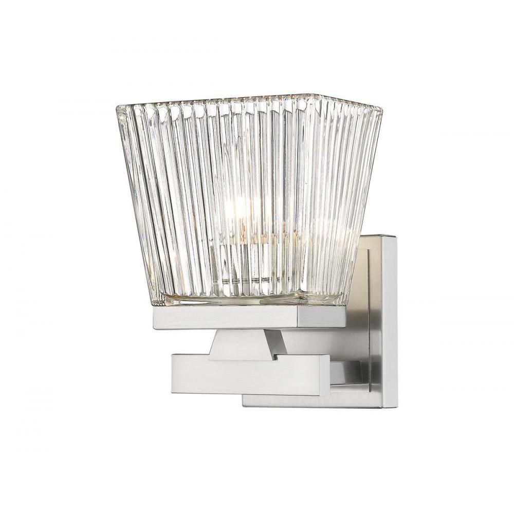 1 Light Wall Sconce-Clear