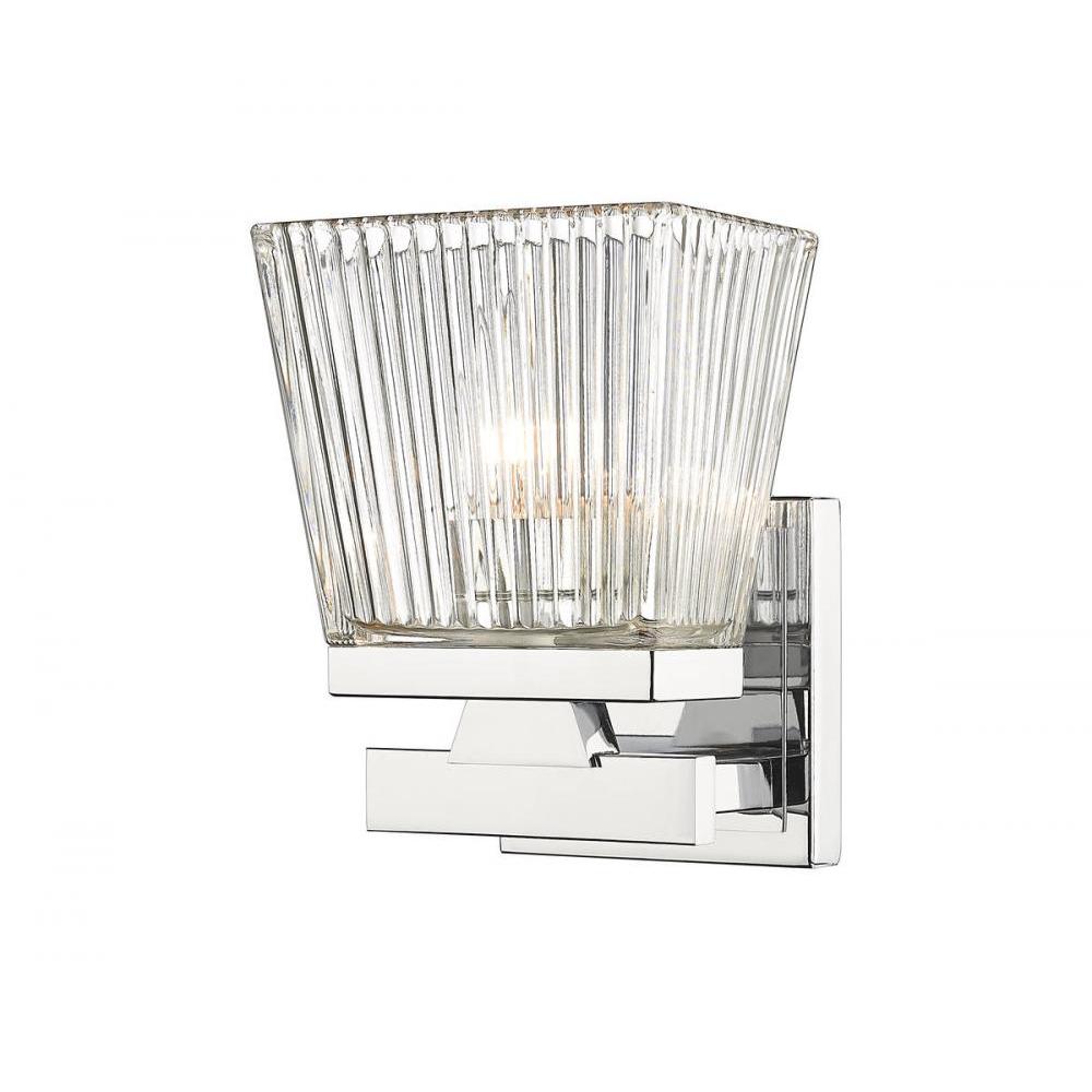 1 Light Wall Sconce-Clear