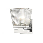 1 Light Wall Sconce-Clear
