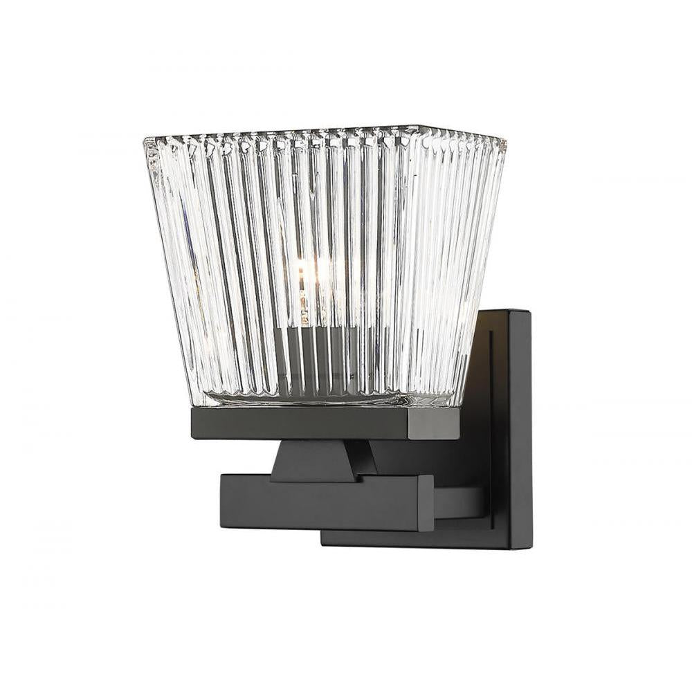 1 Light Wall Sconce-Clear
