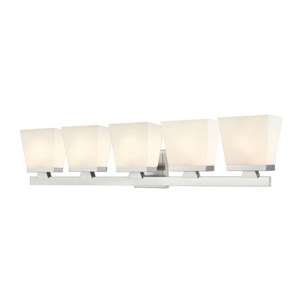 5 Light Vanity-Etched Opal