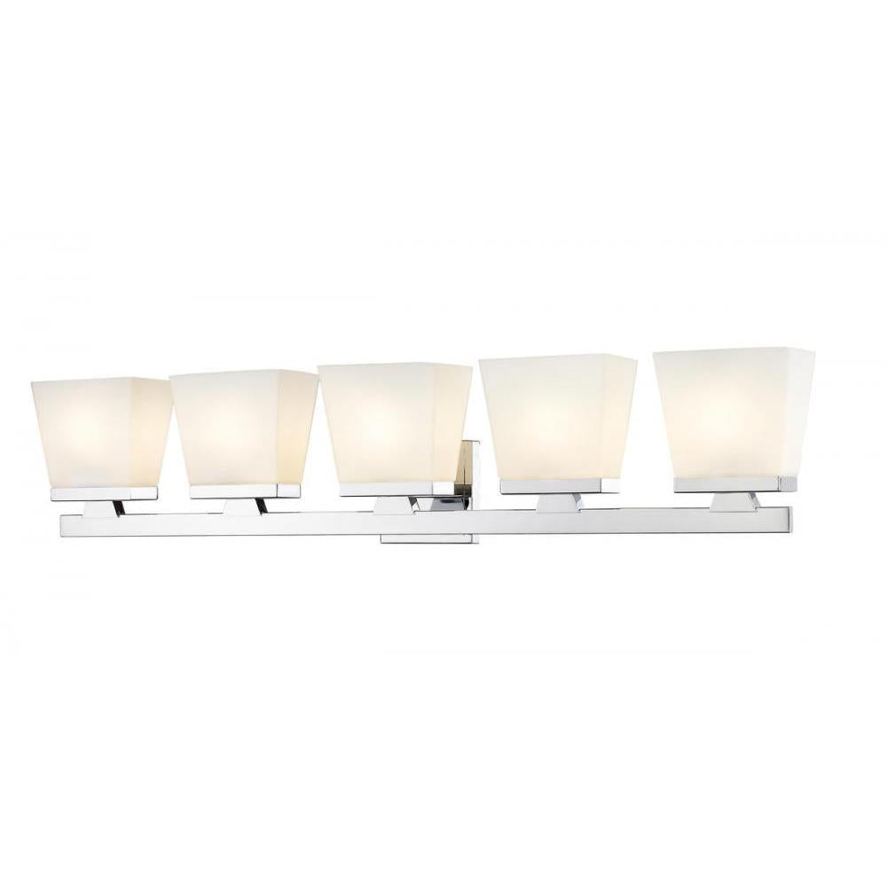 5 Light Vanity-Etched Opal
