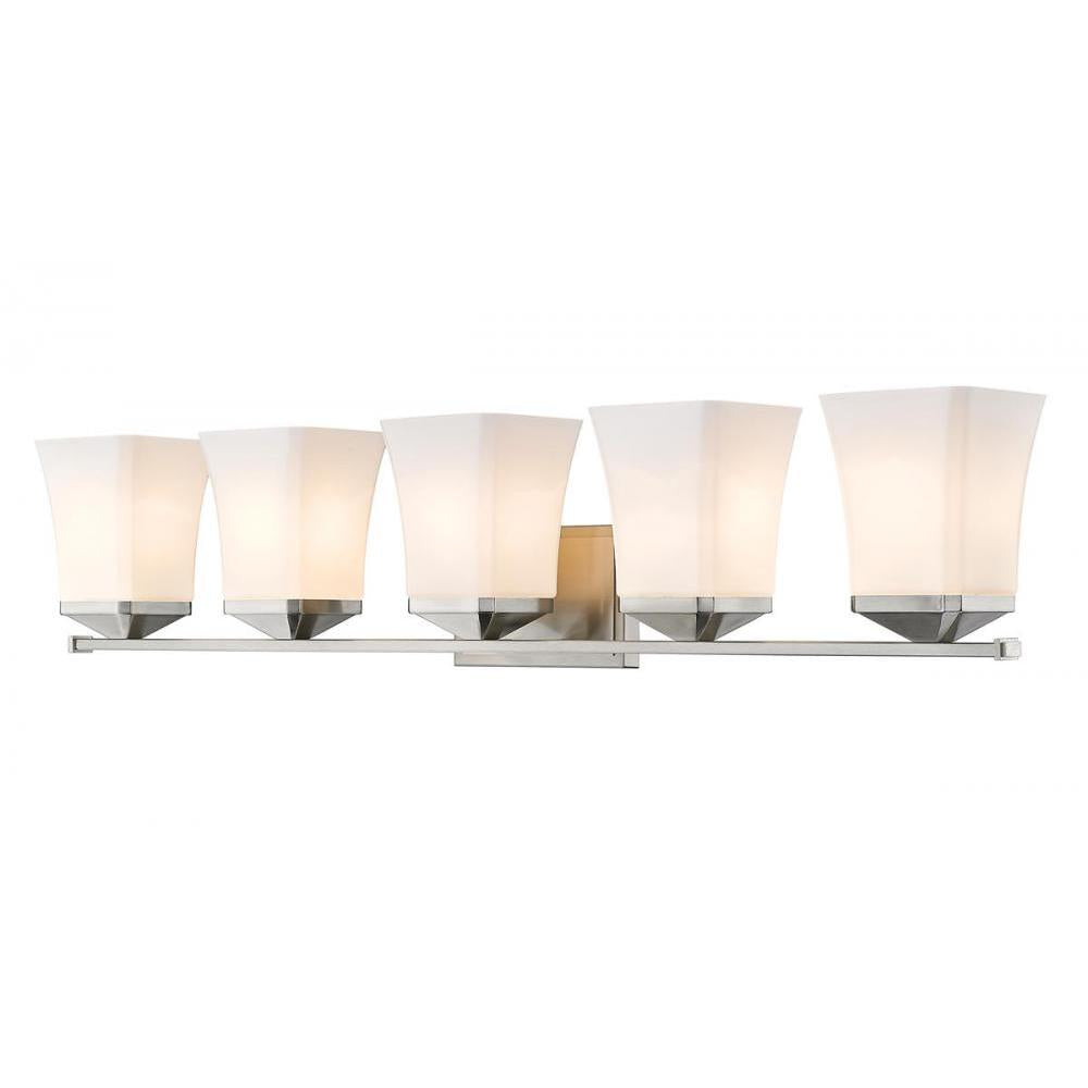 5 Light Vanity-Etched Opal